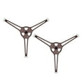 thumbnail image 3 of KAKOWELY 2 Pcs Support de Plateau Tournant pour Micro-Ondes à Triple Bras, Remplacement de l'Anneau de Four Rotatif, 6.3x"X6.3"X0.59 Pouces, 3 of 5