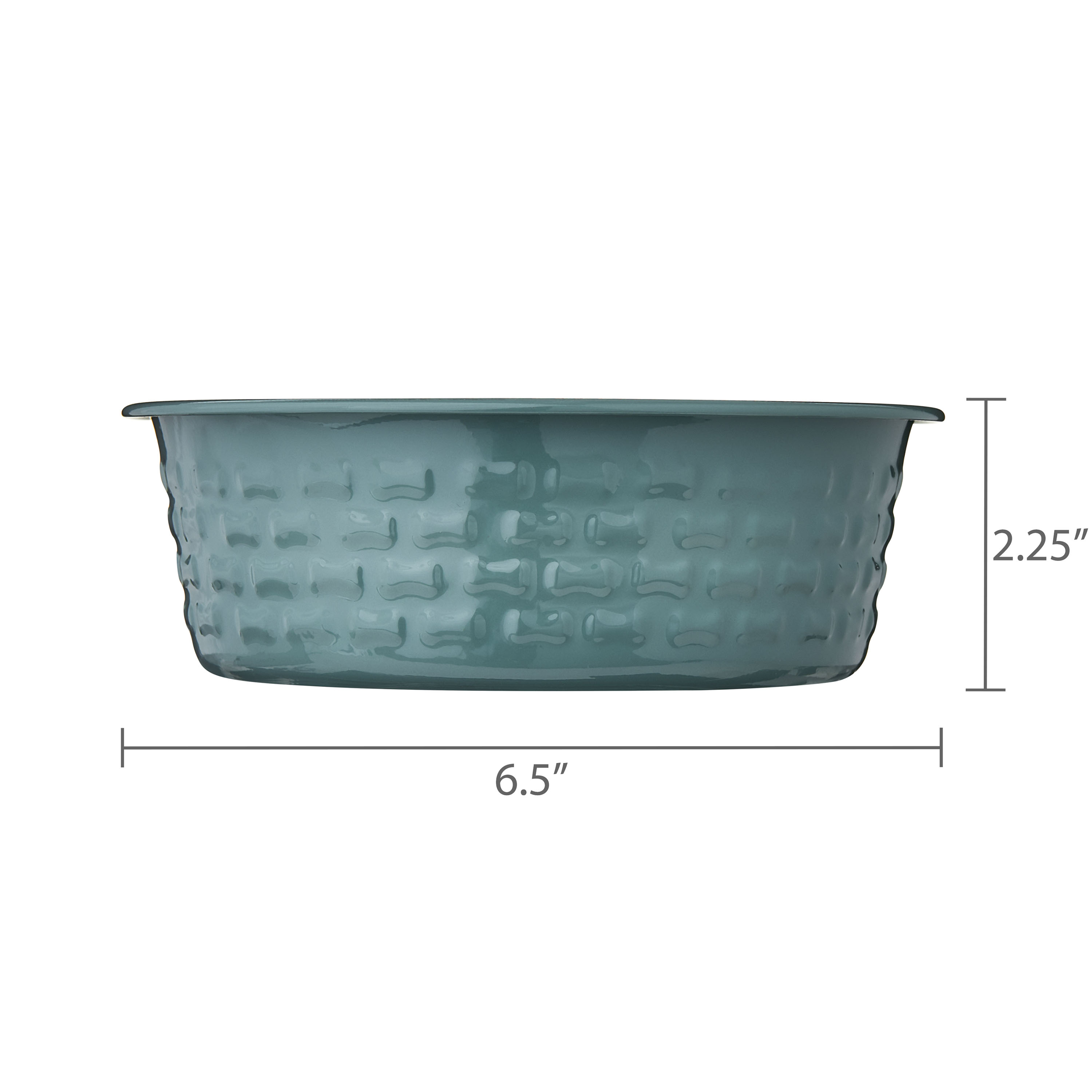 Vibrant Life Medium Stainless Steel Embossed Dog Bowl, Green Bones