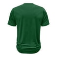 thumbnail image 3 of SWSMCLT Men's Soft T Shirt Short Sleeve Slim Fit Casual Comfy Fall Tee Crew Neck Basic Shirt Summer Green X-Large, 3 of 4