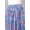 Multicolor1, variant on Women Blue Cotton Maxi Skirt, Boho Style Pink & White Floral Hand Block Print with Elastic Waist, XS