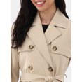 thumbnail image 2 of Time and Tru Double Breasted Trench Coat, Women's and Women’s Plus, 2 of 4