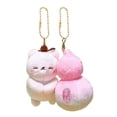 thumbnail image 4 of Cartoon Keychain with Magnetic Attraction Soft Fabric Cat Gourd Keychain Pair with Magnetic Feature Stylish Bag Decors, 4 of 11