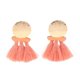 thumbnail image 1 of Pendientes étnicos Bohemios con Borlas Y Gota Colgantes Declaración Mujeres Niñas Boda Rosado Fernando Pendientes bohemios, 1 of 8