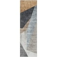 thumbnail image 2 of Addison Rugs Mayfield Washable Transitional Art Deco Taupe Runner Rug, 2'3" x 7'6", 2 of 5