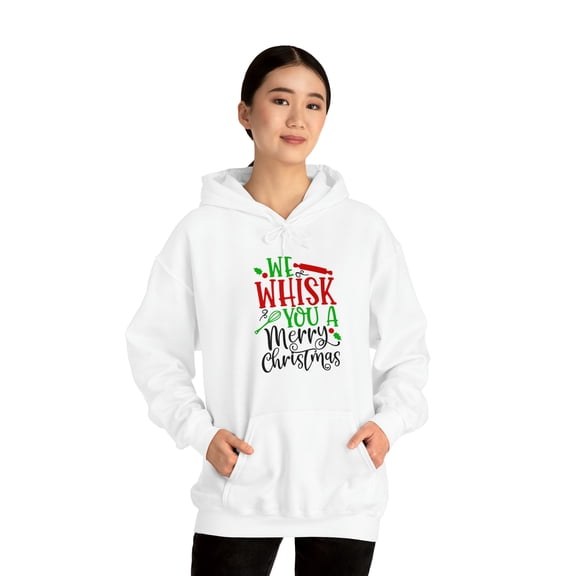 Love Unisex Heavy Blend™ Hooded Sweatshirt We Whisk You A Merry Christmas