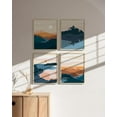 thumbnail image 6 of HAUS AND HUES Nature Wall Art Prints Set of 4 - Landscape Mountain Decor, Mid Century Art Wall Decor, Geometric Abstract Nature Wall Art, Mountain Art Wall Decor, Adventure (Beige Framed, 16x20), 6 of 6
