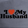 thumbnail image 2 of CafePress - I Love My Husband Cap - Adjustable 100% Brushed Unisex Casual Cotton Baseball Cap, Beige, 1, 2 of 2