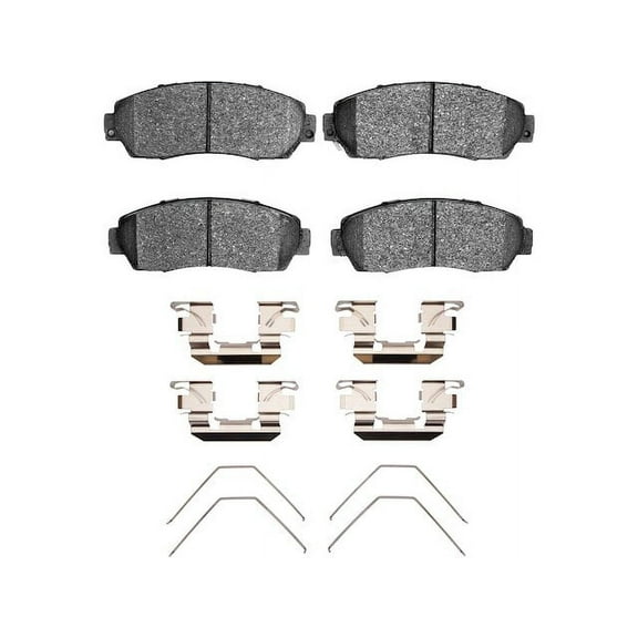 Front Brake Pad Set - Compatible with 2005 - 2017 Honda Odyssey 2006 2007 2008 2009 2010 2011 2012 2013 2014 2015 2016