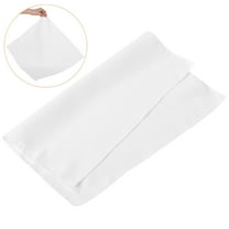 GAXIRE 4-Pack White Washable Cloth Napkins Reusable Polyester Fabric for Formal Dinner Party Table Decor