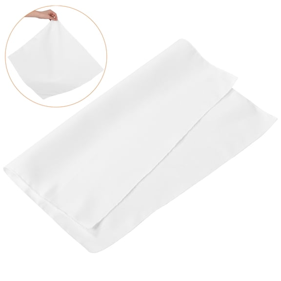 GAXIRE 4-Pack White Washable Cloth Napkins Reusable Polyester Fabric for Formal Dinner Party Table Decor