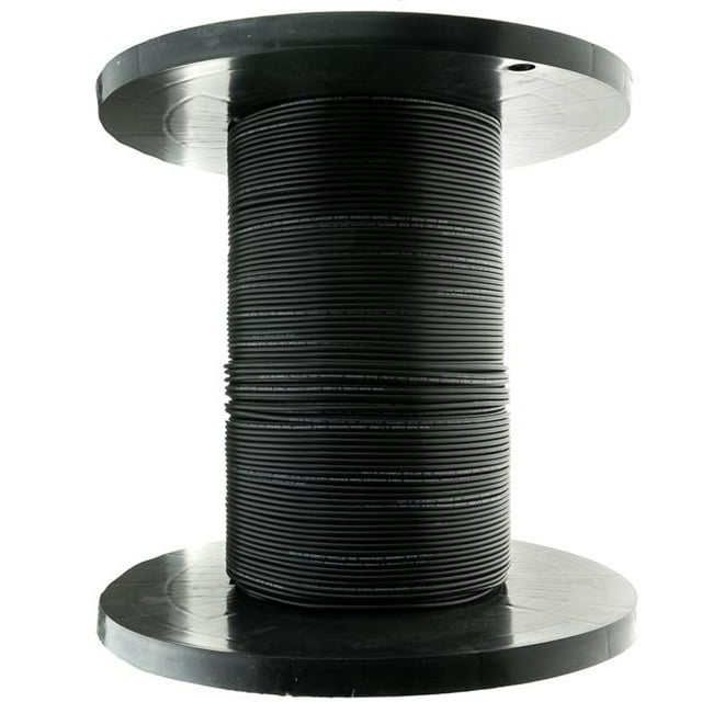 6 Fibre Câble à Fibre Optique Multimode d'Intérieur et d'Extérieur & 44; Noir - 1000 ft.