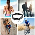 thumbnail image 4 of Unique Bargains 1 Pc Double Pocket Running Waist Pack for Hiking Gym Polyester Black, 4 of 4