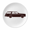 Geometric Classic Cars Black Outline Plate Decorative Porcelain Salver Tableware Dinner Dish