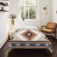 thumbnail image 4 of Brown Gray Boho Small Tapestry for Bedroom Wall Hanging Tapestry,Southwestern Ethnic Abstract Geometric Ceiling Backdrop Tapestries Poster Blanket Wall Decor for Teens Room Living Room Dorm 23" x 28", 4 of 8