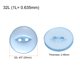 thumbnail image 2 of Uxcell 12 piezas 32L botones de costura redondos azul cielo de 20 mm 4/5" resina de 2 agujeros botón de ojo de pez para decoración de manualidades, 2 of 6