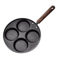 thumbnail image 1 of Cheers 4 Hole Non-stick Omelette Frying Grill Pan Handle Breakfast Eggs Ham Cooking Pot, 1 of 4