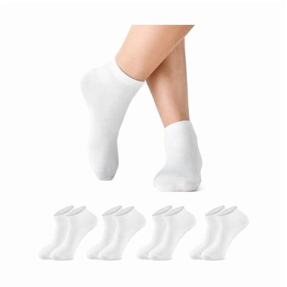 Eryueer Ankle Socks for Women Low Cut Womens Socks 4 Pairs