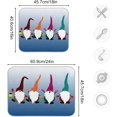thumbnail image 2 of FREEAMG Christmas Xmas Happy Gnome Dish Drying Mat New Year Microfiber Absorbent Drying Pad Heat Resistant Kitchen Island Protector Fun Winter Gift 18"× 24", 2 of 6