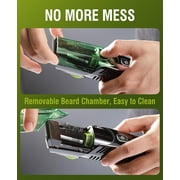 Obacre Vacuum Beard Trimmer for Men, Cordless Kit IPX7 Waterproof for Sideburns/Stubble
