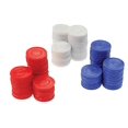 thumbnail image 1 of Fichas de plástico: rojo, blanco y azul (200 cada uno): marcador de conteo del juego de cartas de Poker Bingo U.S. Toy Co Constructive Playthings 719534850479, 1 of 1