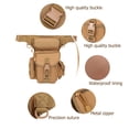 thumbnail image 4 of Bolsa de muslo militar ajustable para hombre, riñonera de utilidad para senderismo, cintura masculina, cadera, pierna de motocicleta, 4 of 6