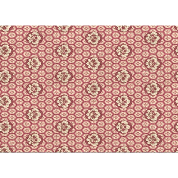 Ahgly Company Indoor Rectangle Patterned Valentine Red Area Rugs, 2' x 3'