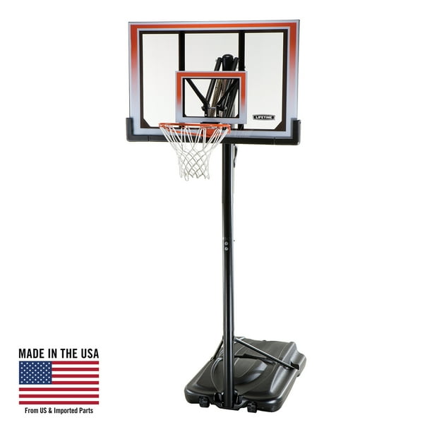 Lifetime 50 In Shatterproof Portable One Hand Height Adjustable Basketball System 71566 Walmart Com Lifetime 50 In Shatterproof Portable One Hand Height Adjustable Basketball System 71566 Walmart Com