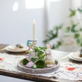 thumbnail image 2 of Hanobe Round Wooden Candle Tray: Rustic Decorative Coffee Table Tray ,11.8", 2 of 8