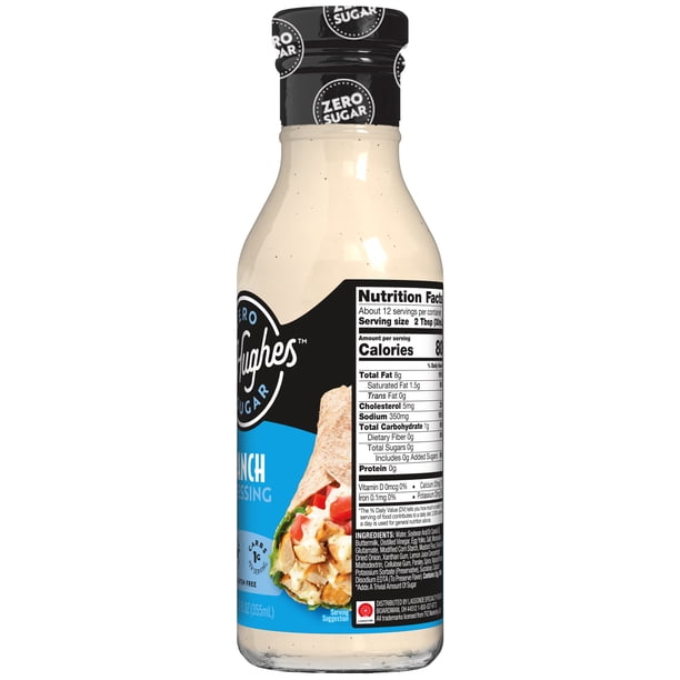 sugar free ranch dressing Mrs Taste Sauce, Zero Calories, Zero Sodium, Zero Sugar, High Fiber, Keto Friendly, Paleo Friendly, Condiments and Sauces ( Ranch) : Grocery & Gourmet Food low carb G Hughes Sugar Free Ranch