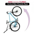 thumbnail image 2 of Bike Nook Turbo Support & Support Vertical de Rangement - le Support Vertical Original pour Vélo pour Rangement de Garage et Utilisation Intérieure et Extérieure, Accessoires Parfaits pour Petits Espaces, Sans Perçage, 2 of 6