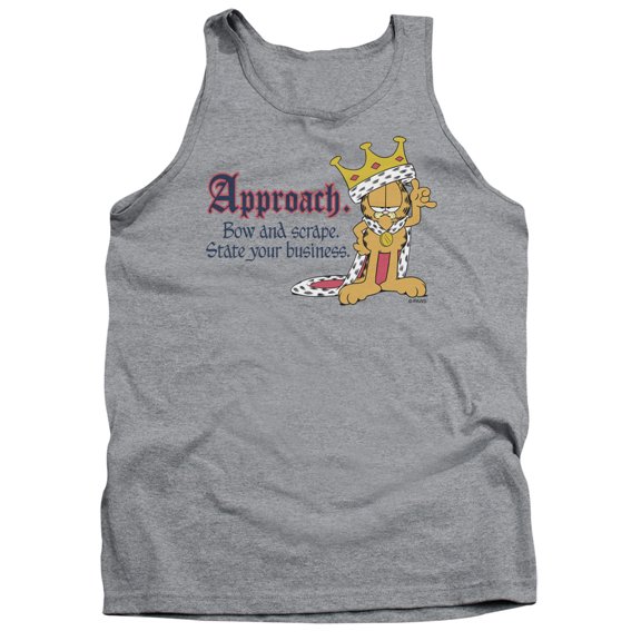 Garfield State Your Business Adult Tank Top Athletic Heather