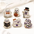 thumbnail image 5 of 6 Pcs DIY Halloween Pearl Diamond Art Painting Fridge Magnet,Pearl Art Magnetic Sticker Craft Kit for Adults & Beginners, Refrigerator Whiteboard Kitchen Home Decor & Spooky Gift,F, 5 of 8