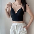 thumbnail image 2 of EHQJNJ Underwire Bras for Women Front Closure Tank with Built in Bra Womens Tank Tops Adjustable Strap Stretch Cotton Camisole with Built in Padded Shelf Bra Bralettes for Women Padded, 2 of 7