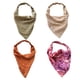 thumbnail image 1 of Paquete de 4 diademas de bandana triangular con pinzas para el pelo para mujer Adepaton BST3007850-5, 1 of 6