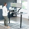 thumbnail image 3 of VIVO Black Electric Stand Up Dual Motor Desk Frame, Height Adjustable Legs, 3 of 8