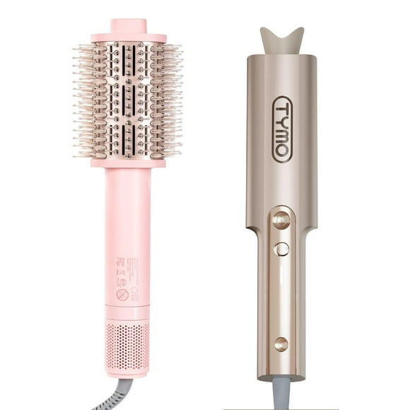 Upgraded Automatic Rotating Curling Iron and TYMO 3.0 Hair Dryer Brush Volumizer