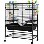 Small Animal Cage for Syrian Hamster, Gerbil Cage with Tubing System