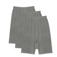 thumbnail image 4 of Plebaso 3 Pack Girls Biker Shorts Elastic Waist Cotton Shorts Soft Under Dress Dance Shorts for Kids, 4 of 5
