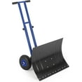 thumbnail image 1 of COZONY Pelle à Neige Robuste avec Roues, Lame en Métal 29 Pouces L x 16 Pouces H, Manche à Angle et Hauteur Réglables, Pousse-Neige à Roues pour Entrée, Trottoir, Cour, Plaque de Pelle Noire + Poteau Bleu + Rebord Bleu, 1 of 7