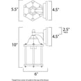 thumbnail image 2 of 66926EB Maxim Lighting Cast-9W 1 LED Outdoor Wall Lantern-5.5 Inches wide by 10 inches high-Empire Bronze Finish, 2 of 5