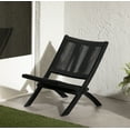 thumbnail image 1 of South Shore Agave Wood and Rope Lounge Chair, in Black, 1 of 13