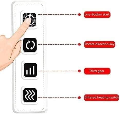 Back Massager, Shiatsu Back Neck Massager with Heat, Electric Shoulder Massager, Kneading Massage Pillow for Neck, Back, Shoulder, Foot, Leg