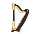 thumbnail image 4 of Mini Harp Model, Painted   And Shiny Mini Musical Instrument Ornament  For Decorative Purposes For Your Family Friends, 4 of 8