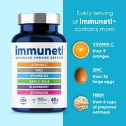 Immuneti - Advanced Immune Defense 6-in-1 - Vitamin C, Echinacea, Elderberry, Vitamin D, Zinc, Garlic Immune Supplement