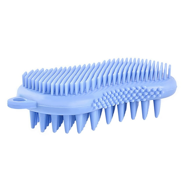 MasteelfCA Silicone Bath Brush Multifunctional Shampoo Brush Double-sided Shower Brush