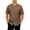 Brown, variant on Men's T-Shirts Short Sleeve Button down Loose Fitted Breahtable Lounge Daily Wear Tops for Men