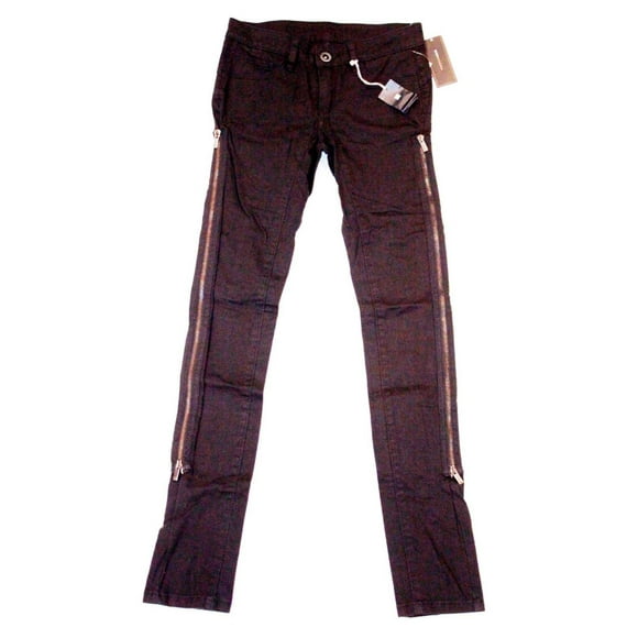 BCBG Max Azria Paloma Zip Extention Jeans, Black, 25