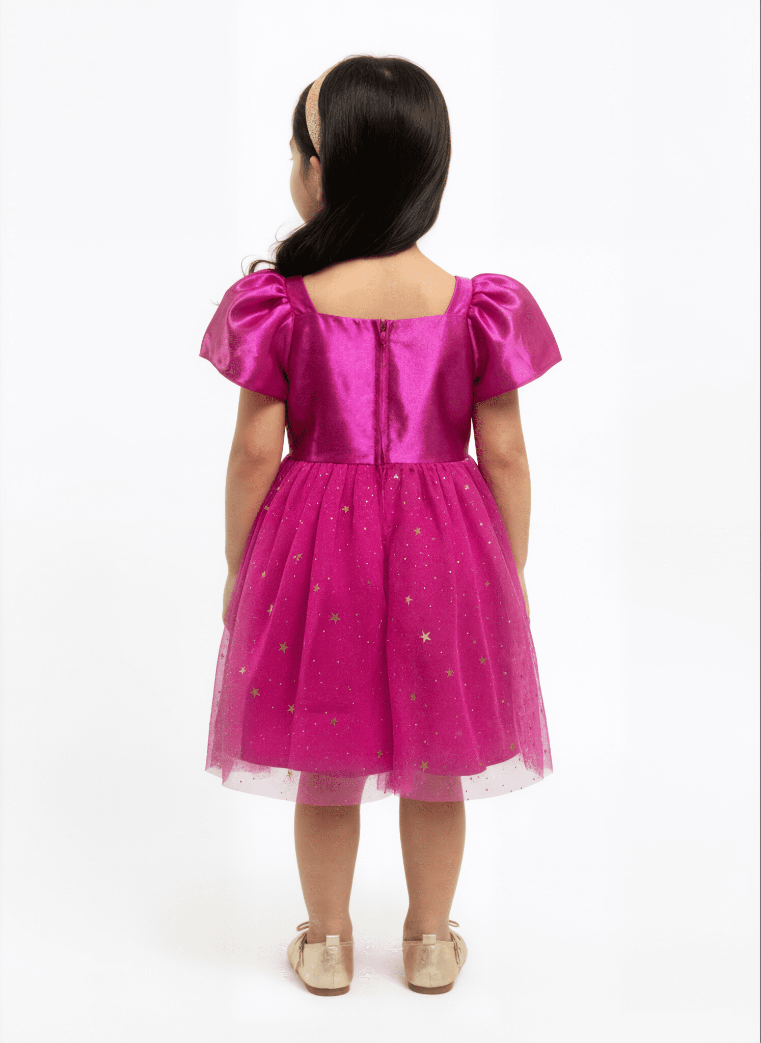 Dreaming of Lucy Toddler Girls Starry Bow Tutu Dress with Short Sleeves, Sizes 12M- 5T