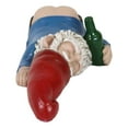 thumbnail image 6 of Mr Gnome Passed Out Drunk Bottom's Up Bare Buttocks Holding Booze Figurine, 6 of 9