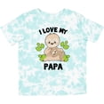 thumbnail image 3 of Inktastic Cute Sloth I Love My Papa with Green Leaves Boys or Girls Toddler T-Shirt, 3 of 5